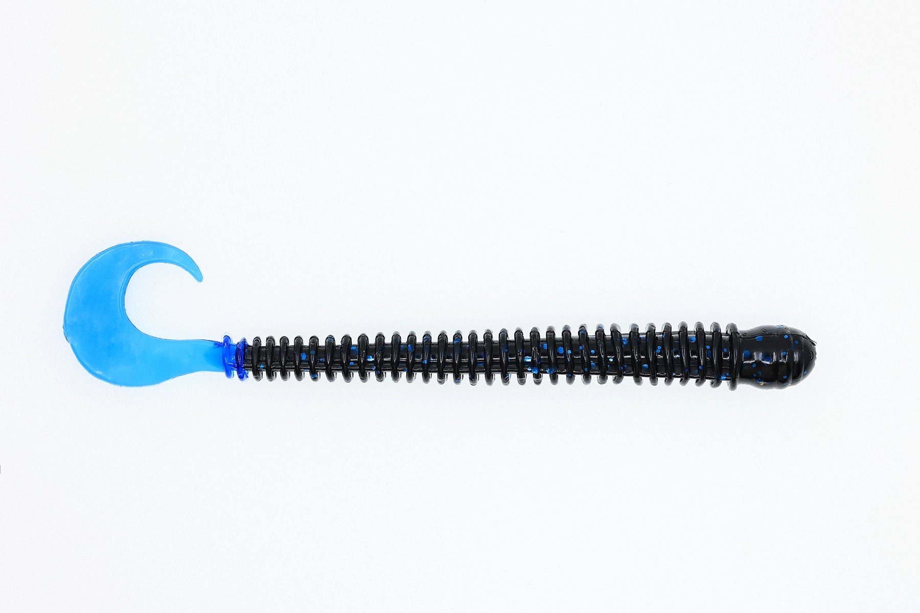 4inch Ringworm Black Blue Tail