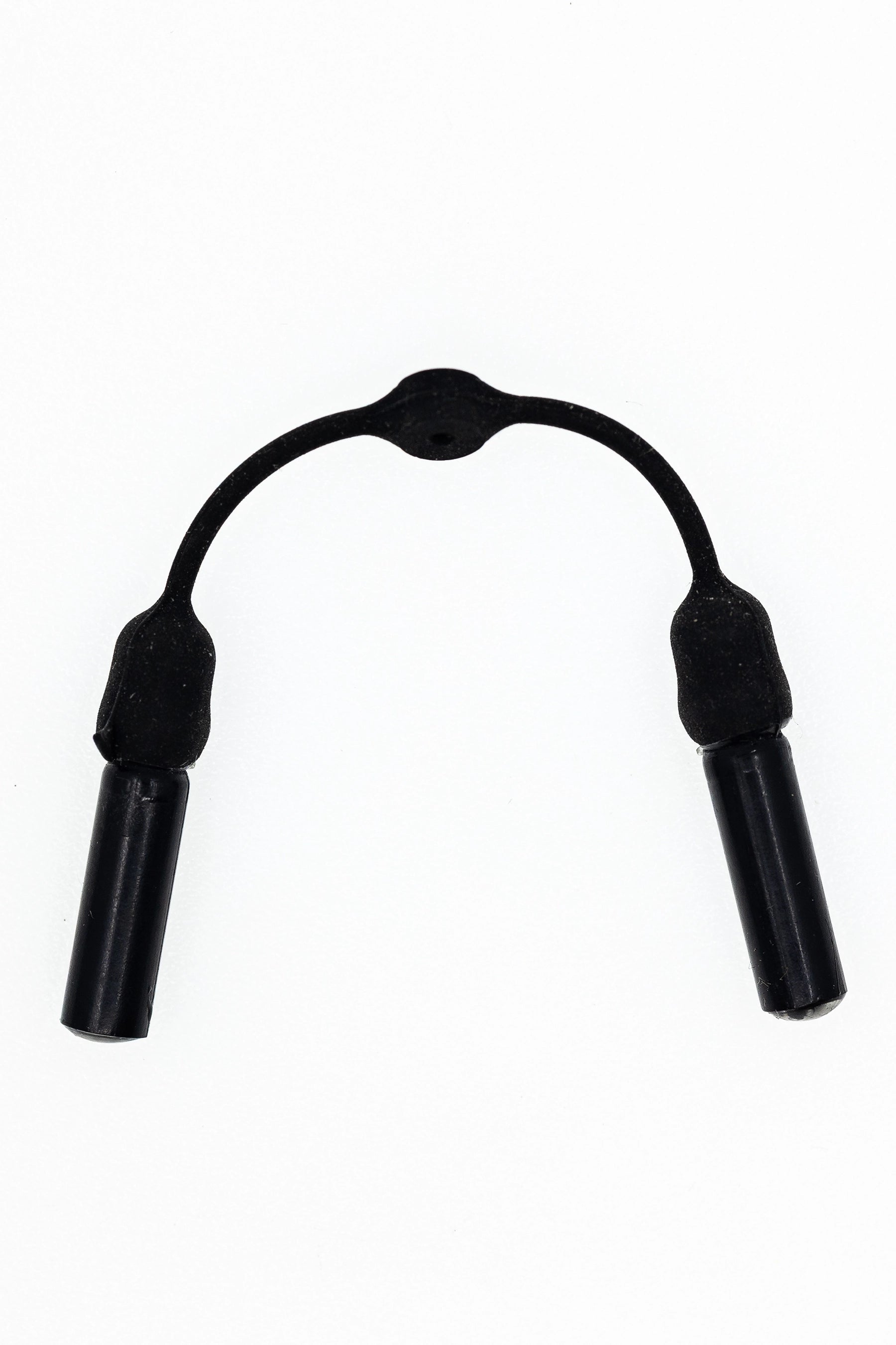 Black jump rope on a white background