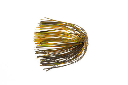 Fishing lure with a multicolored body on a white background