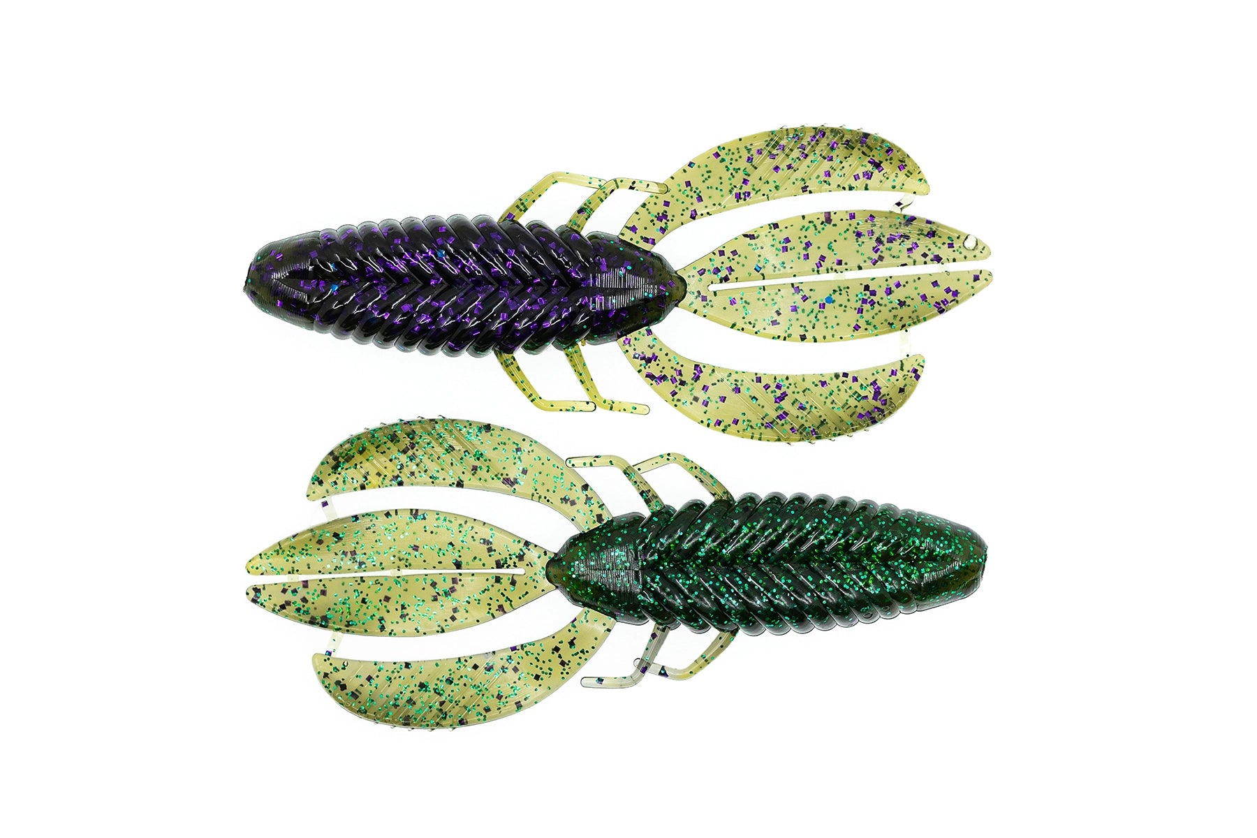 Colorful fishing lure with a white background