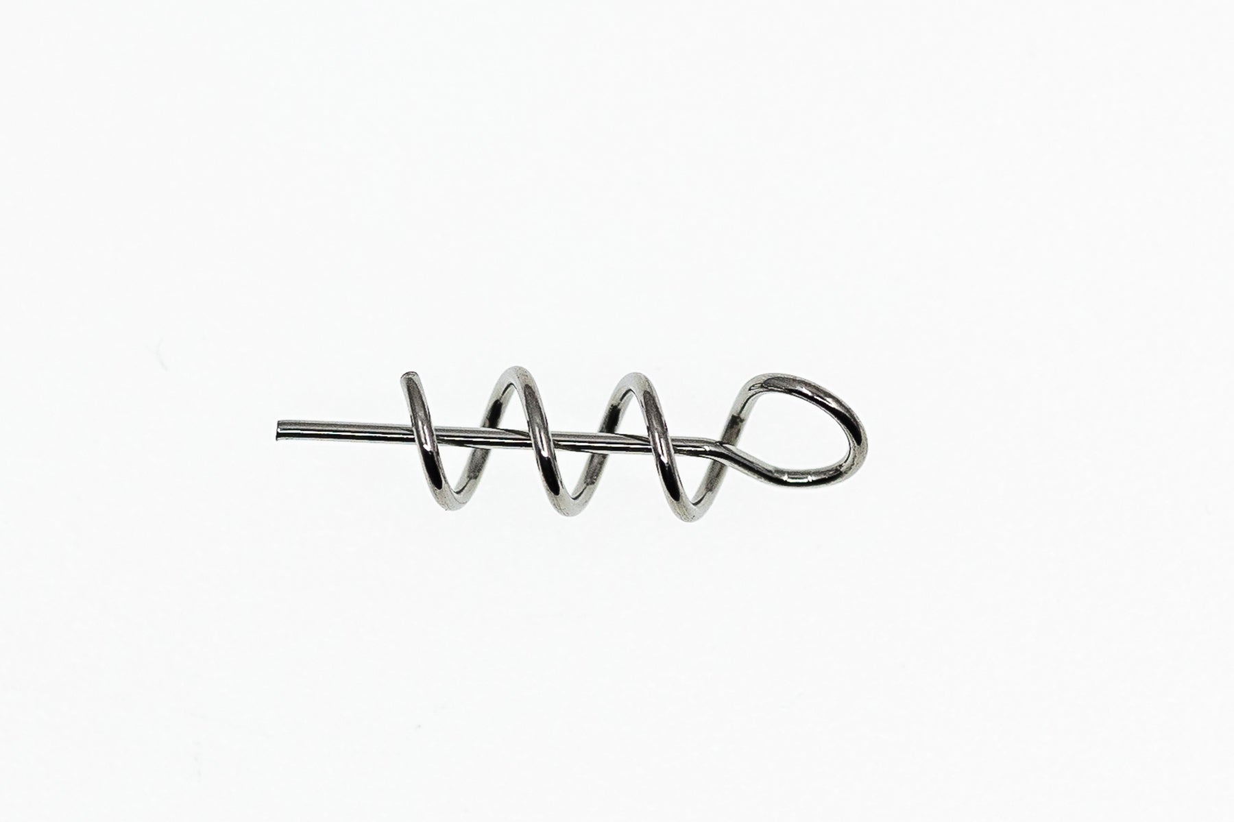 Metal spring on a white background